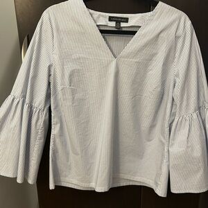 Banana Republic Navy Pinstripe Top